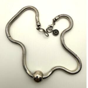 Silpada Designs .925 Sterling Silver Hammered Bead Necklace | 28.53g